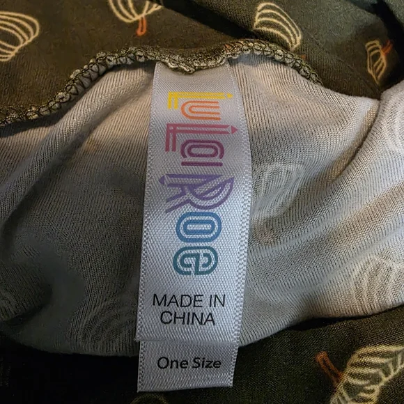 Washed not worn - LuLaRoe Green Pants with Pumpkins - Pet and Smoke Free house - Picture 2 of 2